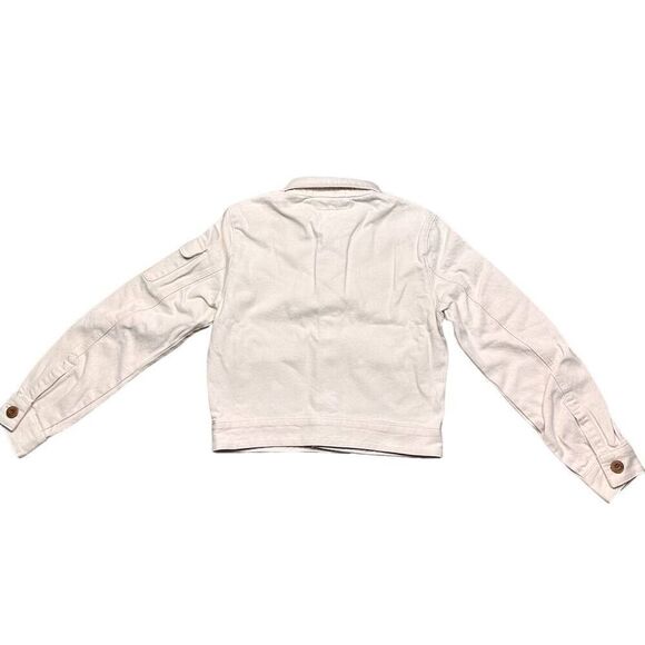 NWT Daily Blue Women’s Ira Denim Bomber Jacket Button Closure Size S Casual Fall - Picture 7 of 10